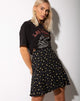 Afbeelding van Gaelle minirok in Pretty Petal Zwart