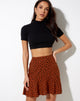 Afbeelding van Gaelle minirok in Dainty Daisy Bombay Bruin