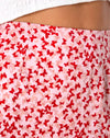 Ditsy Vlinder Perzik en Rood