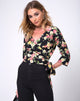 Afbeelding van Gamthi Wrap Top in Vintage bloei