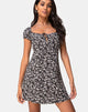Afbeelding van Gaval Mini Dress in Wild Tulip Zwart