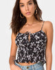 Afbeelding van Gemala Top in Dark Wild Flower