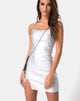Afbeelding van Gilea Bodycon Jurk in Zilver Metallic