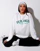 Afbeelding van Glo Sweatshirt in Wit Gevoelens Ze Komen Ze Gaan