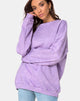 Afbeelding van Glo Sweatshirt in Purple Acid Wash