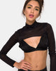 Afbeelding van Gola Top in Sheer Mesh Zwart