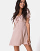 Afbeelding van Guenette jurk in satijn Dusty Rose