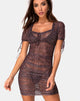 Afbeelding van Guenetta Jurk in Rar Luipaard Mesh