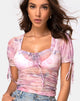 Afbeelding van Guinevre Top In Pegasus Roze Mesh