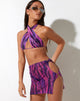 Afbeelding van Gumia minirok in Tropical Rave Pink