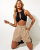 Afbeelding van Hamo Getailleerde Short in Tan