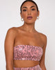 Afbeelding van Haney Top in PU Slang Roze