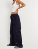 Afbeelding van Hansa broek in marine met witte topsteek