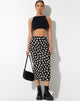 Afbeelding van Harriet Midi rok in Grunge Daisy zwart