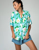 Afbeelding van Hawaii shirt in witte roos