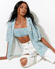 Afbeelding van Hawaiian Shirt in Flower Power Blauw