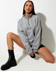 Afbeelding van Hazy Sweatshirt in grijs gemêleerd When Will We Dance Again