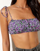 Afbeelding van Hepsie Crop Top in Lila Bloesem