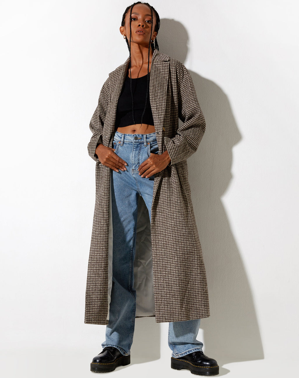Herdina Vacht in Houndstooth Bruin