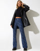 beeld van Herly Flare Broek in Flower Garden Blue
