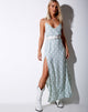 Afbeelding van Hime Maxi Dress in Sage Daisy
