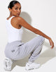 Afbeelding van Bamal Jogger in Lunar Rock met Motel Work Kleding Label Embro