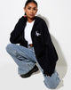 Afbeelding van Hollack Hoodie in Zwart met Witte Schorpioen Embro