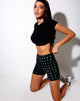 Afbeelding van Hot Pant in Hidden Charm Zwart en Pepermunt