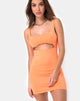 Afbeelding van Hulana Bodycon Jurk in Fluor Oranje