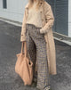Afbeelding van Yeva broek in 40s geruit Tan