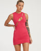 Afbeelding van Inka Mini Dress in Fuschia Pink