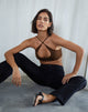 BEELD VAN Intan Crop Top in Cacao
