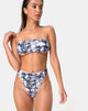 Afbeelding van Izarla Bikini Tube Top in Cherubub Grey