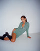 Afbeelding van Javiera Mini Dress in Retro Tile Green