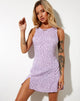 Afbeelding van Jayde Mini Dress in Ditsy Rose Lila