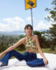 Afbeelding van Jica Crop Top in Retro Bloemen