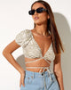Afbeelding van Jiena Crop Top in Ton-sur-Zebra