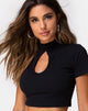 Afbeelding van Jiso Crop Top in Zwart