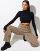 Afbeelding van Jorja Crop Top in Rib Zwart