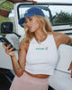 Afbeelding van Givas Crop Top in White Feelings Embro