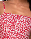 Ditsy Rose Rood