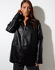 Afbeelding van Katana Jacket in Pu Zwart