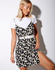 Afbeelding van Katya Jurk in Mini Daisy Zwart