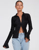 Afbeelding van Keani Shirt in Crinkle Black