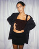 BEELD VAN Kicy Top in Tailoring Dark Chocolate