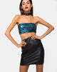 Afbeelding van Kimmy Bodycon Rok in Pu Mat Zwart