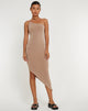 Afbeelding van Kiyomi Midi Dress in Mocha