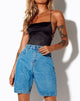 Afbeelding van Dad Jean Short in Blue Wash