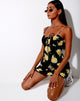 Afbeelding van Mala Slip Dress in Sunny Days Zwart