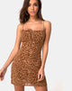 Afbeelding van Kumin Jurk in Animal Flock Tan Bruin